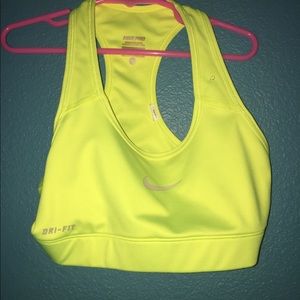 Neon-Yellow Dri-Fit XS Sports Bra